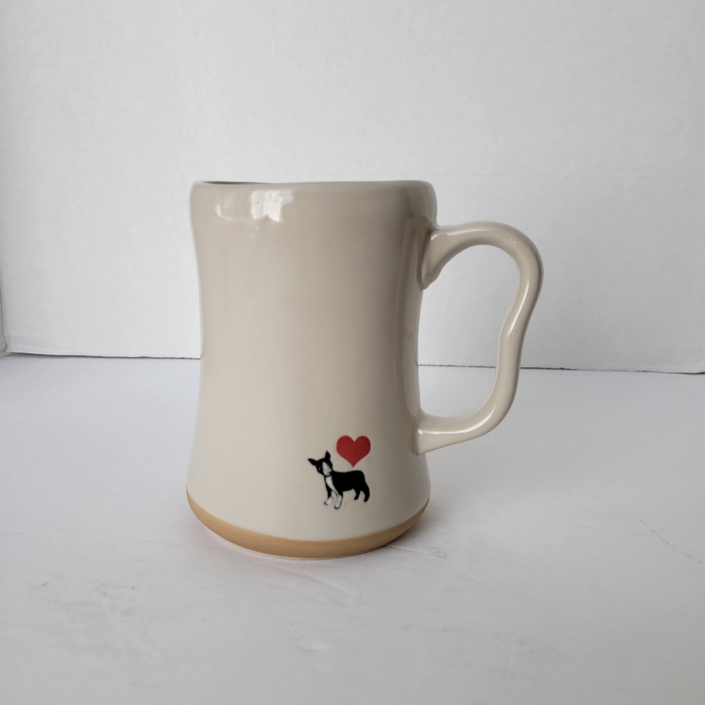 Spectrum Design 2018 Stoneware Love Dog Coffee Mug ~ Boston Terrier - Picture 2 of 6